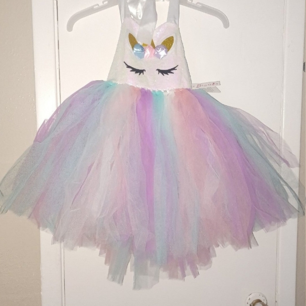 Girls Unicorn tutu dress.